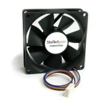 Ventilador StarTech para chasis de ordenador, tamaño 80x25mm, con conector PWN. SKU FAN8025PWM