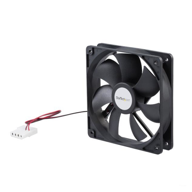StarTech.com Ventilador Fan para Chasis Caja de Ordenador PC Torre - 120x25mm - Conector LP4 2 StarTech.com Ventilador Fan para Chasis PC Torre - Componentes incluidos