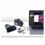 StarTech.com lector USB 3.0 de tarjetas de memoria Flash SD, CompactFlash y microSD con adaptador USB-C y USB-A integrado, SKU FCREADMICRO3V2