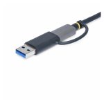 StarTech.com lector USB 3.0 de tarjetas de memoria Flash SD, CompactFlash y microSD con adaptador USB-C y USB-A integrado, SKU FCREADMICRO3V2