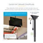 StarTech.com soporte de techo para 2 TV de espalda a espalda con mástil telescópico ajustable, giro, inclinación y rotación, compatible con pantallas de 32 a 75 pulgadas, SKU FPCEILBTB