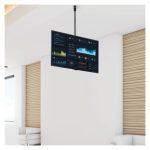 StarTech.com soporte de techo universal para TV con mástil telescópico ajustable FPCEILPTBLP. Compatible con pantallas de 32 a 75 pulgadas, incluye giro e inclinación.