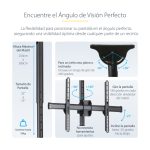 StarTech.com soporte de techo universal para TV con mástil telescópico ajustable FPCEILPTBLP. Compatible con pantallas de 32 a 75 pulgadas, incluye giro e inclinación.