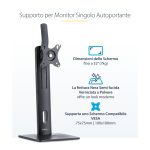 StarTech.com soporte para un monitor con ajuste de altura, compatible con monitores VESA de hasta 32 pulgadas y 7kg, inclinado, giratorio y rotatorio. SKU: FPPNEUSTND
