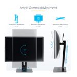 StarTech.com soporte para un monitor con ajuste de altura, compatible con monitores VESA de hasta 32 pulgadas y 7kg, inclinado, giratorio y rotatorio. SKU: FPPNEUSTND