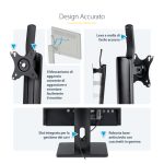 StarTech.com soporte para un monitor con ajuste de altura, compatible con monitores VESA de hasta 32 pulgadas y 7kg, inclinado, giratorio y rotatorio. SKU: FPPNEUSTND