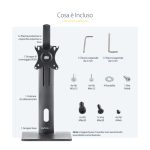 StarTech.com soporte para un monitor con ajuste de altura, compatible con monitores VESA de hasta 32 pulgadas y 7kg, inclinado, giratorio y rotatorio. SKU: FPPNEUSTND