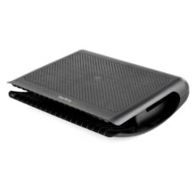 StarTech.com Reposapiés Ergonómico Basculante con Gestión de Cableado y Almacenamiento, SKU FTRST2. Descansapiés Negro Antideslizante para Oficina