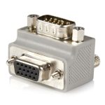 Imagen del adaptador VGA DB15 macho a hembra en color gris de StarTech.com, SKU GC1515MFRA2