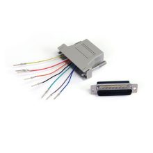 StarTech.com GC258MF cambiador de género para cable DB-25 a RJ-45 gris, útil para adaptar conexiones cableadas.