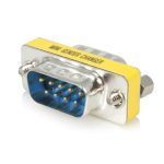 Cambiador de Género DB9 Slimline de StarTech.com, conector macho a macho, serie compacta, SKU GC9SM