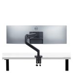 Soporte VESA StarTech.com de sobremesa para monitor curvo ultraancho de 49 pulgadas, relación de aspecto 32:9, con capacidad de 20kg, ajuste sin herramientas y SKU H1M1AG1-MONITOR-ARM