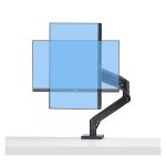 Soporte VESA StarTech.com de sobremesa para monitor curvo ultraancho de 49 pulgadas, relación de aspecto 32:9, con capacidad de 20kg, ajuste sin herramientas y SKU H1M1AG1-MONITOR-ARM