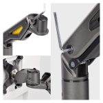 StarTech.com brazo soporte de sobremesa para monitor de hasta 32 pulgadas, capacidad máxima 10kg, VESA 75x75 y 100x100, SKU H1M1AG2-MONITOR-ARM