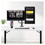 StarTech.com Brazo Soporte VESA para Sobremesa, soporta 2 monitores de hasta 27 pulgadas, totalmente articulado, SKU H2M1AS2-MONITOR-ARM