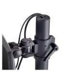 StarTech.com soporte de sobremesa para dos monitores apilados verticalmente de 49 pulgadas, capacidad de carga de 32kg, de mordaza en C, SKU H2MPV-MONITOR-MOUNT