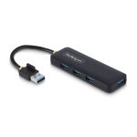 Imagen del producto StarTech.com Hub USB-A de 4 Puertos, 5Gbps, alimentado por el bus, modelo H5A4A-USB-HUB.