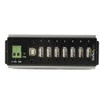 StarTech.com Hub USB 2.0 de 7 Puertos, Hub Ladrón Industrial USB-A de Metal con Protección ESD y Contra Picos de Corriente, SKU HB20A7AME