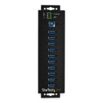Imagen del StarTech Hub Concentrador USB de 10 Puertos con Adaptador de Corriente, Protección contra Descargas de 350W, y Montaje en Pared o Mesa. SKU: HB30A10AME