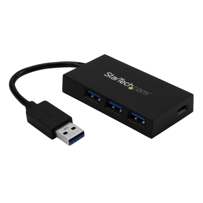 StarTech Hub USB 3.0 de 4 Puertos con Alimentación por Bus StarTech.com Hub USB 3.0 de 4 puertos con USB-C y USB-A, ideal para conexiones rápidas, SKU HB30A3A1CFB