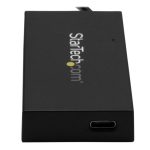 StarTech.com Hub USB 3.0 de 4 puertos con USB-C y USB-A, ideal para conexiones rápidas, SKU HB30A3A1CFB