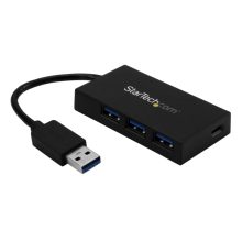 StarTech.com Ladrón Hub USB 3.0 de 4 Puertos, 5Gbps, incluye 3 Puertos USB-A y 1 Puerto USB-C, SKU: HB30A3A1CSFS