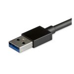 Hub USB 3.0 de StarTech.com con 4 puertos, interruptores individuales de encendido/apagado, USB-A a USB 3.0 Tipo A, USB 3.2 Gen 1 SuperSpeed 5Gbps, portátil, cable de 25cm, SKU HB30A4AIB