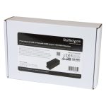 StarTech.com Hub Concentrador Ladrón USB de 7 Puertos con Adaptador de Corriente, Protección ESD, SKU HB30A7AME, USB 3.2 Gen 1, 5Gbps, Industrial, de Pared, Carril DIN o Mesa