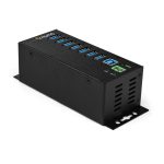 StarTech.com Hub Concentrador Ladrón USB de 7 Puertos con Adaptador de Corriente, Protección ESD, SKU HB30A7AME, USB 3.2 Gen 1, 5Gbps, Industrial, de Pared, Carril DIN o Mesa