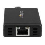 Concentrador StarTech.com USB 3.0 de 3 Puertos con USB-C y Ethernet Gigabit, velocidad de 5Gbps, SKU HB30C3A1GE