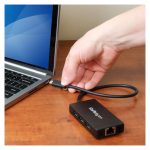 Concentrador StarTech.com USB 3.0 de 3 Puertos con USB-C y Ethernet Gigabit, velocidad de 5Gbps, SKU HB30C3A1GE