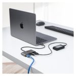 StarTech.com Adaptador USB-C con Ethernet, 3 Puertos USB-A de 5Gbps, modelo HB30C3A1GEA2. Incluye cable de 30cm y es alimentado por el bus.