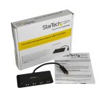 Hub USB 3.0 de StarTech.com con 4 Puertos, entrega de potencia PD, velocidad de 5Gbps, adaptador USB-C a 4x USB-A, SKU HB30C4AFPD