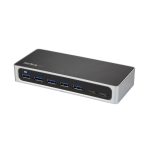 Imagen del StarTech.com Hub Concentrador USB 3.0 USB C a 5x USB-A y 2x USB Tipo C de 7 puertos, modelo HB30C5A2CSC, con velocidad de 5Gbps y ladrón USBC alimentado