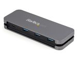Imagen del StarTech.com Hub USB C de 4 Puertos con 3 USB-A y 1 USB-C, modelo HB30CM3A1CB. Adaptador portátil USB 3.0 alimentado por el bus con cable de 28,5cm