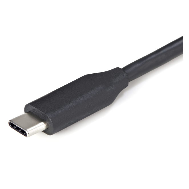 StarTech.com Hub Ladrón USB C de 4 Puertos - 4x USB-A - Concentrador USB 3.0 Tipo C de 5Gbps (USB 3.2 Gen 1) - Hub Portátil USB-C a USB-A - con Cable de 28,5cm con Gestión de Cableado (HB30CM4AB) 4 StarTech.com Hub Ladrón USB C de 4 Puertos siendo usado por un usuario