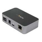 StarTech.com Hub USB-C de 3 Puertos con Puerto de Red Ethernet, USB 3.2 Gen 2 a 10Gbps, Alimentado, SKU HB31C2A1CGS
