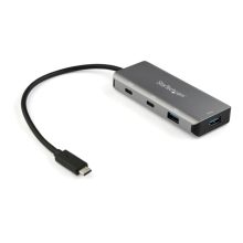Imagen del StarTech.com Hub USB C de 4 puertos con 2 puertos USB A y 2 puertos USB C, compatible con USB 3.2 Gen 2 y una velocidad de transferencia de 10Gbps. SKU: HB31C2A2CB