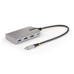 Hub StarTech.com USB-C de 4 Puertos (3x USB-A, 1x USB-C), Modo Alt de DP, Salida de Vídeo 4K 60Hz, PD 100W, USB 3.2 10Gbps, Cable 30cm, SKU HB31C3A1CDPPD3