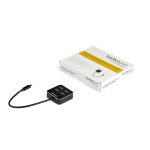 StarTech.com Hub USB C de 4 Puertos, USB 3.2 Gen 2 de 10Gbps, SKU: HB31C4AB, compacto de aluminio, ideal para portátiles