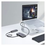 StarTech.com HB31CM1A3CB Hub USB-C de 4 Puertos con 1 Puerto USB-A, 3 Puertos USB Tipo C y USB 3.1 de 10Gbps, Cable de 25cm Envolvente