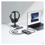 StarTech.com HB31CM1A3CB Hub USB-C de 4 Puertos con 1 Puerto USB-A, 3 Puertos USB Tipo C y USB 3.1 de 10Gbps, Cable de 25cm Envolvente