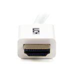Cable HDMI Ultra HD de 3 metros con Ethernet CL3 de StarTech.com, ideal para instalaciones en muro. Soporta UHD 4K a 30Hz y 10.2 Gbps, especificación HDMI 1.4 y de color blanco. SKU: HD3MM3MW.