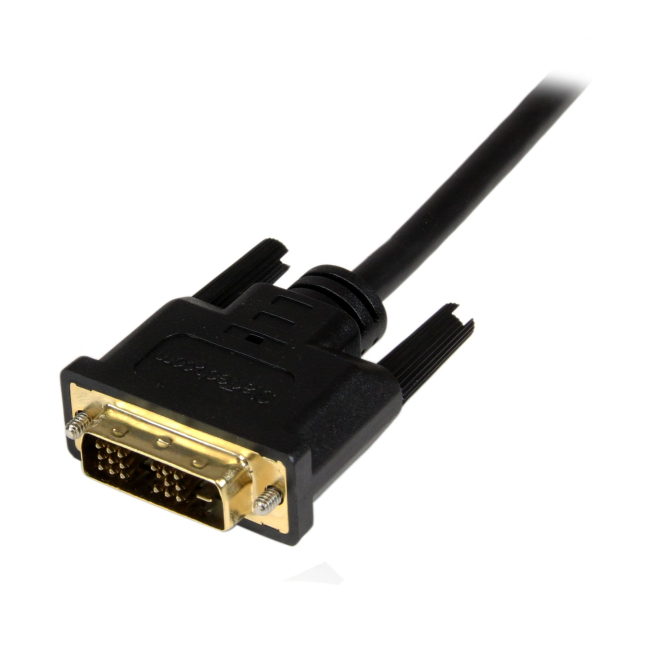 StarTech.com Cable de 1m Mini HDMI a DVI - Cable DVI-D a HDMI (1920x1200p) - Mini HDMI Macho de 19 Pines a DVI-D Macho - Cable Adaptador para Monitor Digital - Adaptador Mini HDMI a DVI 3 StarTech.com Cable de 1m Mini HDMI a DVI en uso