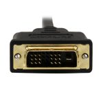 StarTech.com Cable de 2 metros Mini HDMI a DVI con resolución de 1920x1200p, Mini HDMI Macho de 19 Pines a DVI-D Macho, SKU HDCDVIMM2M
