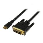 StarTech.com Cable de 2 metros Mini HDMI a DVI con resolución de 1920x1200p, Mini HDMI Macho de 19 Pines a DVI-D Macho, SKU HDCDVIMM2M