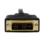 StarTech.com Cable de 1m adaptador conversor Micro HDMI a DVI-D, SKU HDDDVIMM1M. Convertidor de vídeo para tablet y teléfono móvil con dispositivos Micro HDMI tipo D a DVI-D monoenlace.