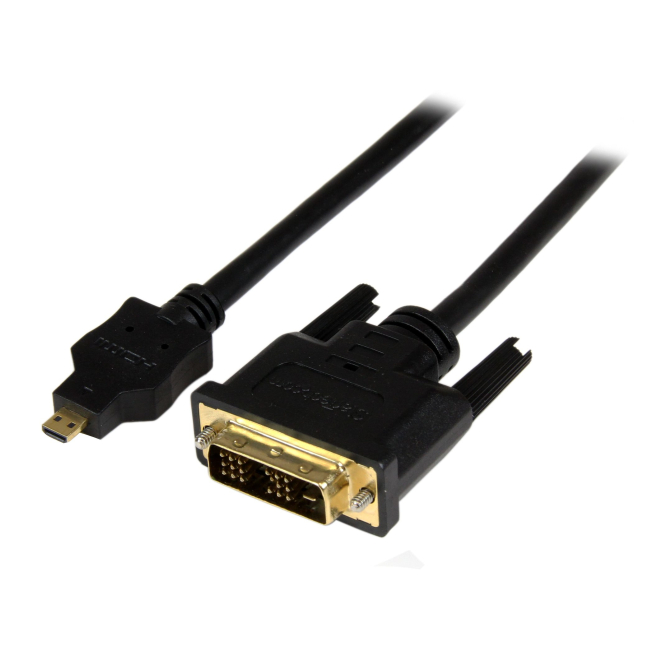 StarTech.com Cable Adaptador Micro HDMI a DVI-D de 2m para Tablet y Teléfono Móvil Cable de 2 metros StarTech.com adaptador conversor de Micro HDMI a DVI-D para tablet y teléfono móvil, SKU HDDDVIMM2M