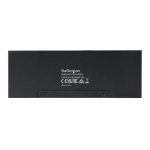 Imagen del divisor HDMI 2.0 de StarTech.com con 4 puertos y compatibilidad con video 4K a 60Hz, modelo HDMI-SPLITTER-44K60S. Cuenta con una entrada HDMI, cuatro salidas HDMI y audio 3,5 mm.