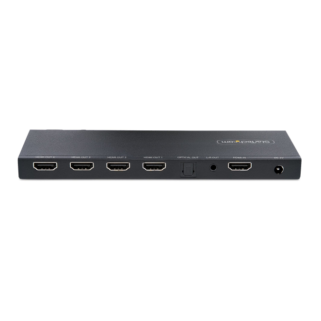 StarTech.com Splitter Divisor HDMI de 4 Puertos, Vídeo HDMI 2.0 de 4K a 60Hz, Multiplicador HDMI 4K con Escalador incorporado, HDMI de 1 Entrada y 4 Salidas, Audio 3,5 mm 3 StarTech.com HDMI Splitter con 4 salidas para uso múltiple